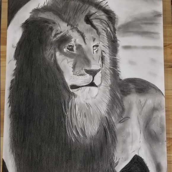 Lions Patience 18x24